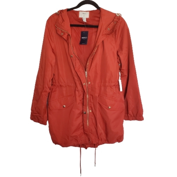 Forever 21 Utility Jacket, Rust, L - Picture 2 of 11